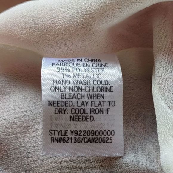 Guess Cross Strap Pink Watercolor Metallic Chevron Boho Braided Neck Top‎ Sz L - Picture 8 of 9